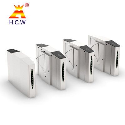 Smart RFID Card Retractable Flap Barrier Gym Turnstile Pedestrian Access Control