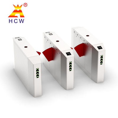 Anti Pinch Retractable Flap Barrier Turnstile AC220V Wide Passage