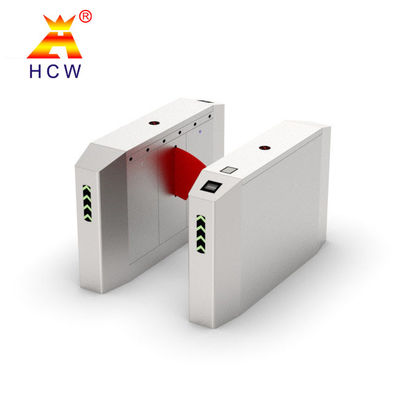 Anti Pinch Retractable Flap Barrier Turnstile AC220V Wide Passage