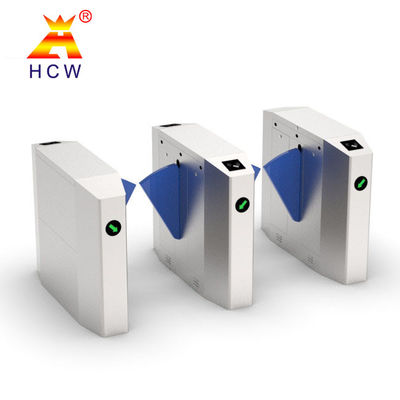 Half Height SS304 Wing Gate Turnstile 40 Persons / Min Support IC Card