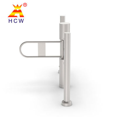 Waist High QR Code Reader Swing Barrier Turnstile 300-800mm Entrance Width