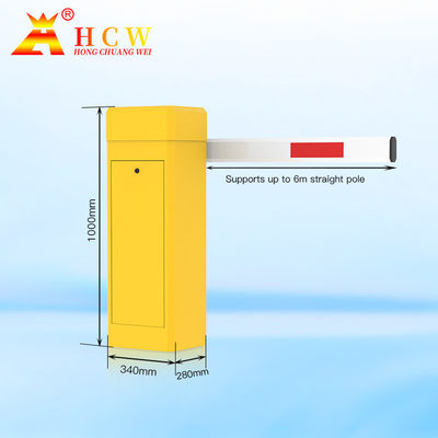 Adjustable 3-6s Electric Boom Barrier for Parking Lot Anti-Corrosion and Anti-Fading DC24V Motor Power 80W/120W AC220V±10% Power Supply