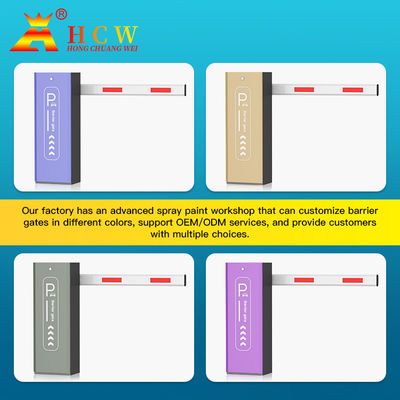 HCW Customizable Waterproof Automatic Parking Barrier Gate with Wireless Sensor Access Control and Arm Type Options