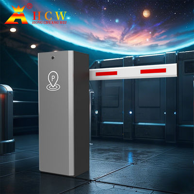 HCW Full Automatic Parking System Straight Boom Barrier , 1-6m Arm RFID Boom Barrier Gate