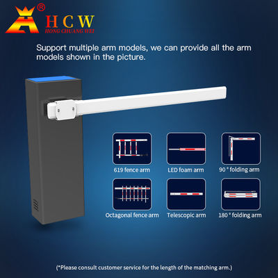 HCW Boom Barrier Gate Flood Protection Security with LED Light and Adjustable Speed 340*250*1005mm