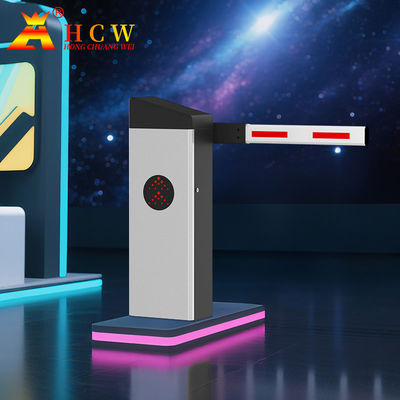 HCW Servo Motor Smart Traffic Barrier Gate , Automatic Boom Barrier Car Parking Lot