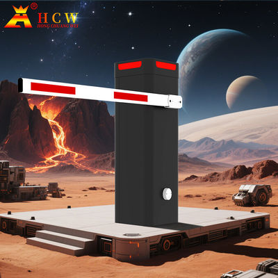 HCW Automatic Car Parking Garage Vehicle Barrier Gate With Servo Motor Fast Speed 1-6m Boom