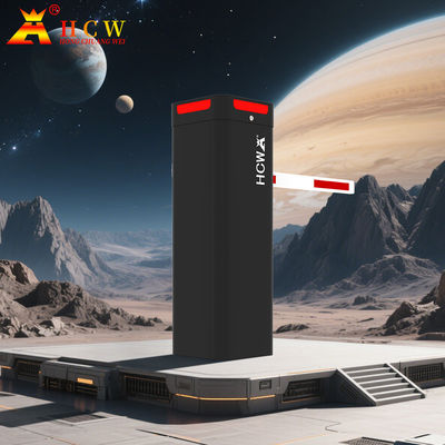 HCW Automatic Car Parking Garage Vehicle Barrier Gate With Servo Motor Fast Speed 1-6m Boom