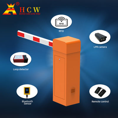 HCW DC Motor 24V Security Barrier Gate Universal Remote Control for Parking Lot System