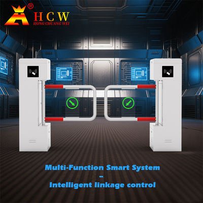 Two-way Passing Office Security Control Swing Barrier Turnstile RS485