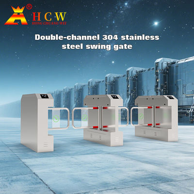 Office Building Access Control System Swing Gate Turnstile For Staff Passage