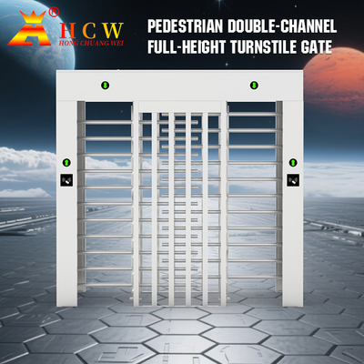 600mm Full Height Turnstile Gate For Construction Site Railway Station Community