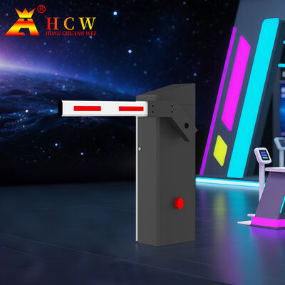 HCW Automatic Parking Barrier Gate with 2m Straight Rod and 200W DC Servo Motor for Vehicle Access Control