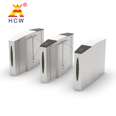 Smart RFID Card Retractable Flap Barrier Gym Turnstile Pedestrian Access Control
