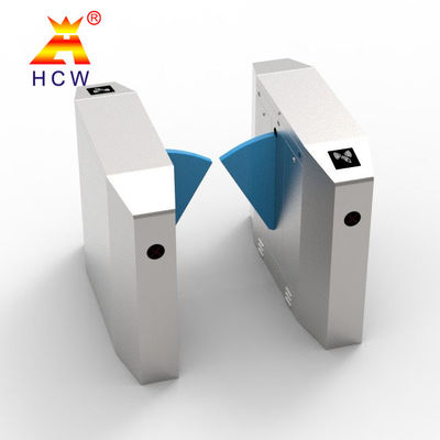 Outdoor Retractable Flap Barrier Turnstile Stainless Steel 40 Persons / Min