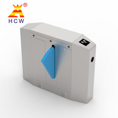 Outdoor Retractable Flap Barrier Turnstile Stainless Steel 40 Persons / Min