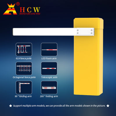 Adjustable 3-6s Electric Boom Barrier for Parking Lot Anti-Corrosion and Anti-Fading DC24V Motor Power 80W/120W AC220V±10% Power Supply