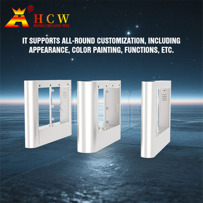 HCW IP54 Pengakuan Wajah Gerbang Turnstile Swing Barrier Untuk Kontrol Pejalan kaki