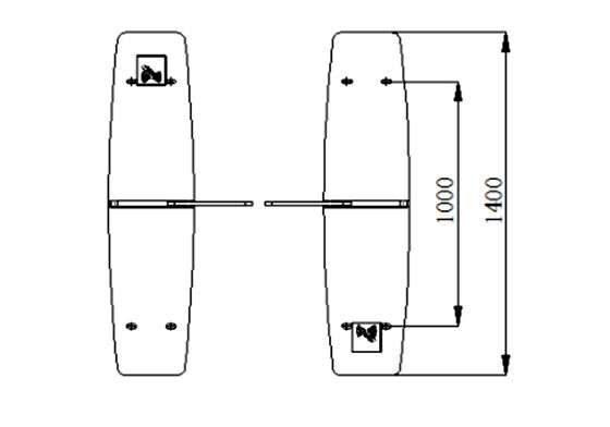 Durable and Corrosion Resistant Barrier Turnstile Gate with One-Way or Two-Way Passage for Secure Access Control