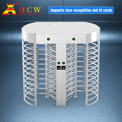 HCW Full Height Turnstile dengan 120° Full Height Movement Sertifikasi ISO 9001/CE dan 5 juta siklus umur
