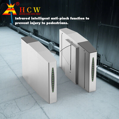 HCW Wing Gate Turnstile with 40W DC Brushless Motor RS485/RS232 Interface and RS485/RS232 Interface Flap Barrier Turnstile